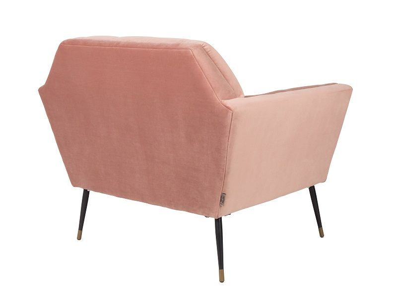 Dutchbone Kate Lounge Chair, Pink Clay