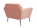 Dutchbone Kate Lounge Chair, Pink Clay