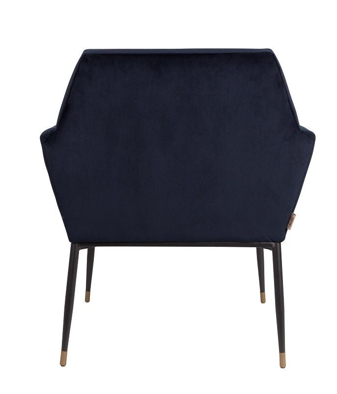 Dutchbone Kate spisestol med armlener Deep Blue