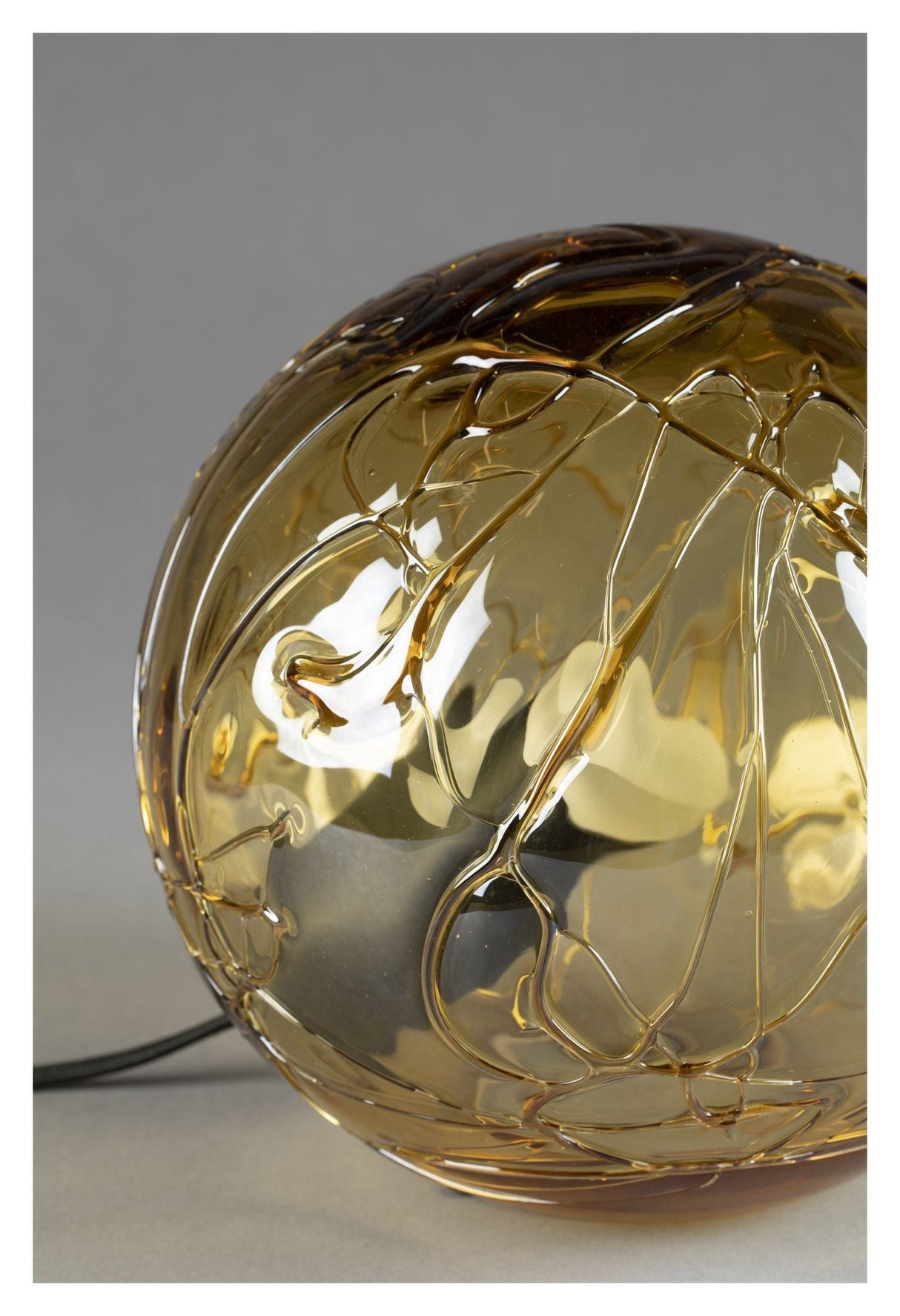 Dutchbone Lune 25 Table Lamp - Amber Glass