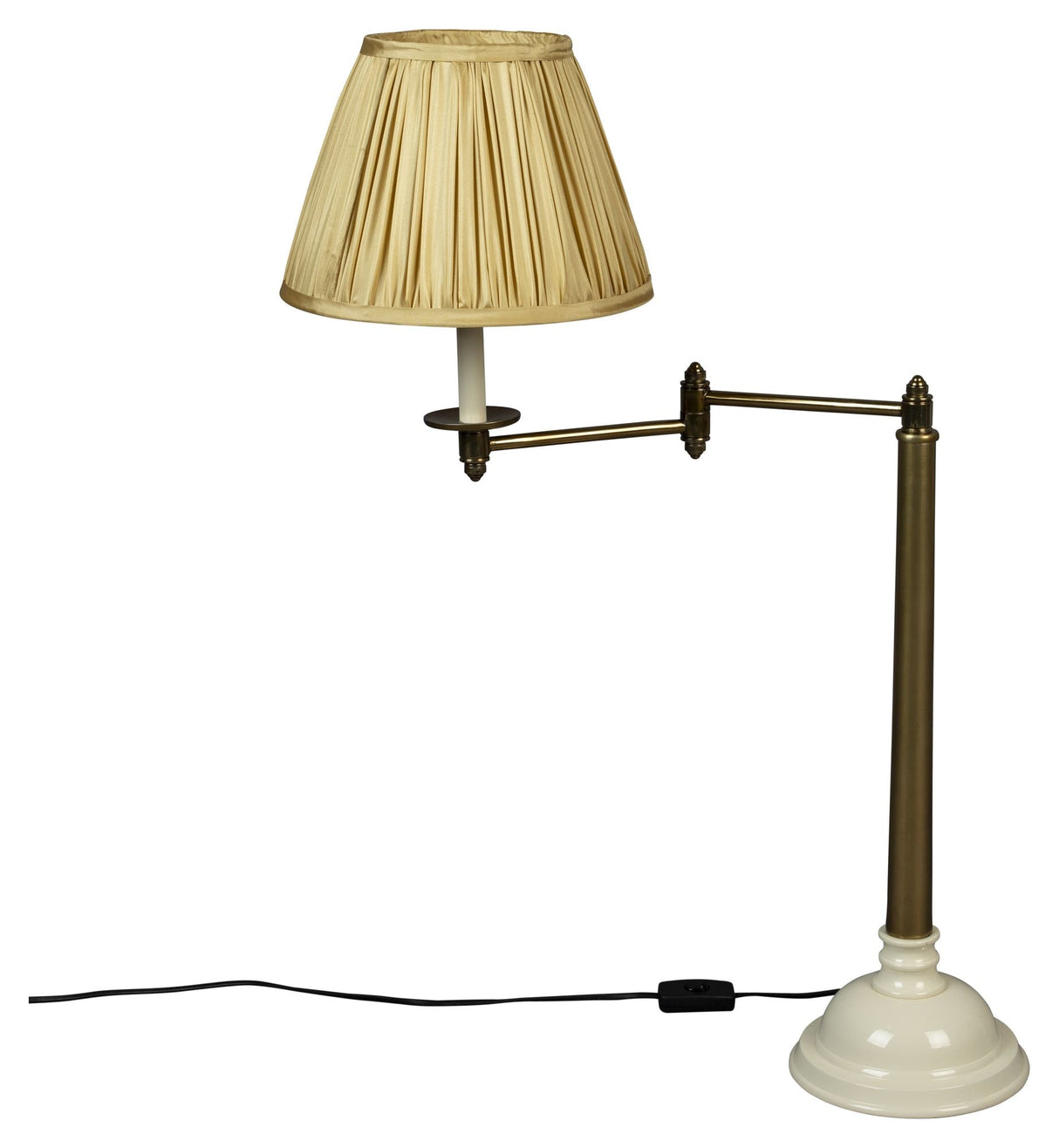 Dutchbone Allis bordlampe, stoff/alu