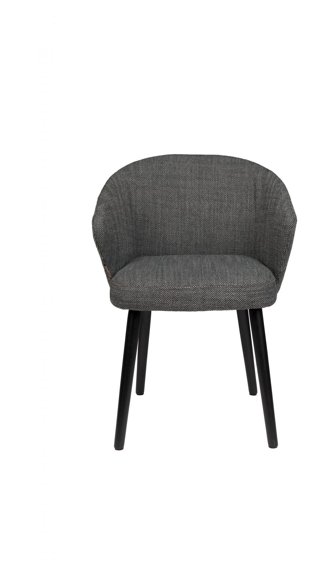 Dutchbone Waldo Dining Chair, Dark Grey