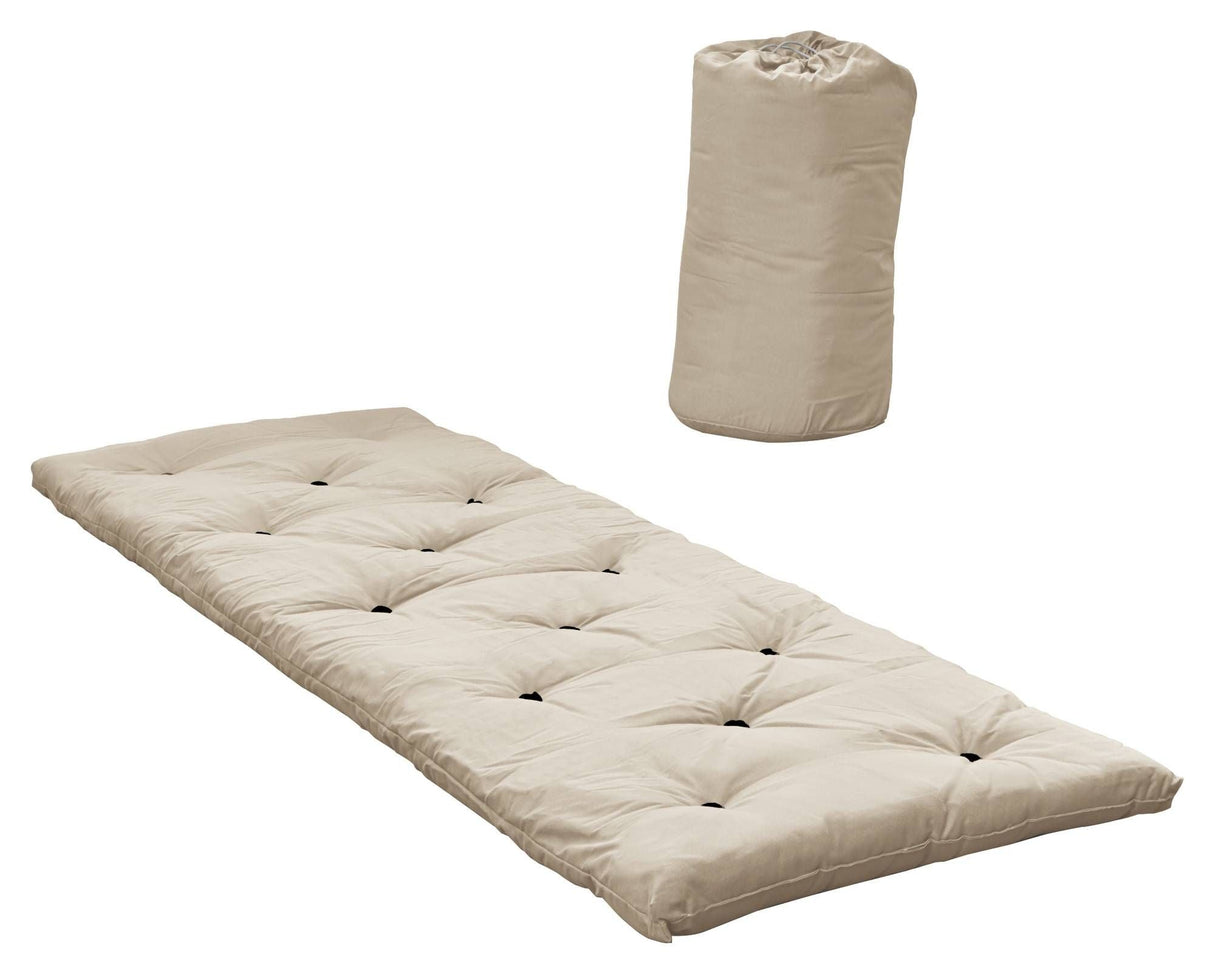 Seng i en bag futon, beige