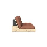 Base sofa seng, leirbrun/natur