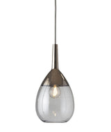 Ebb & Flow Lute Pendant, S, Smokey Grey / Platinum