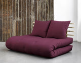 Shin Sano Futon Sofa, Bordeaux/Natural