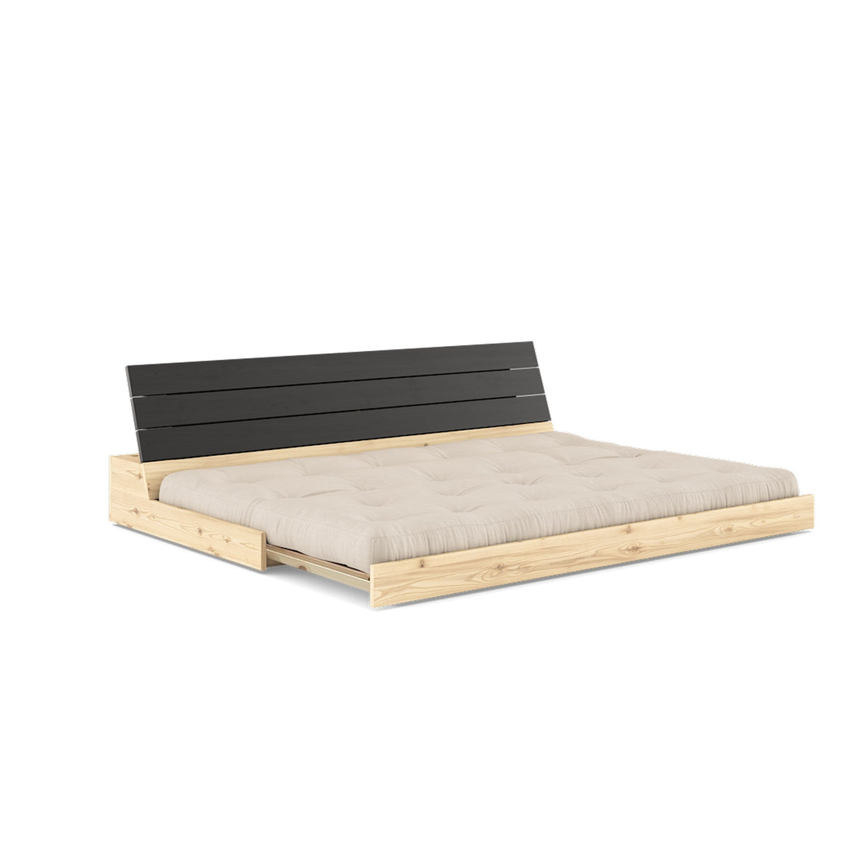 Basesofa, beige/svart