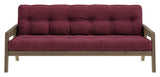 Grip sofa seng, brun lakkert furu, Bordeaux