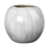 Apple Vase Ø31, hvitt steingods