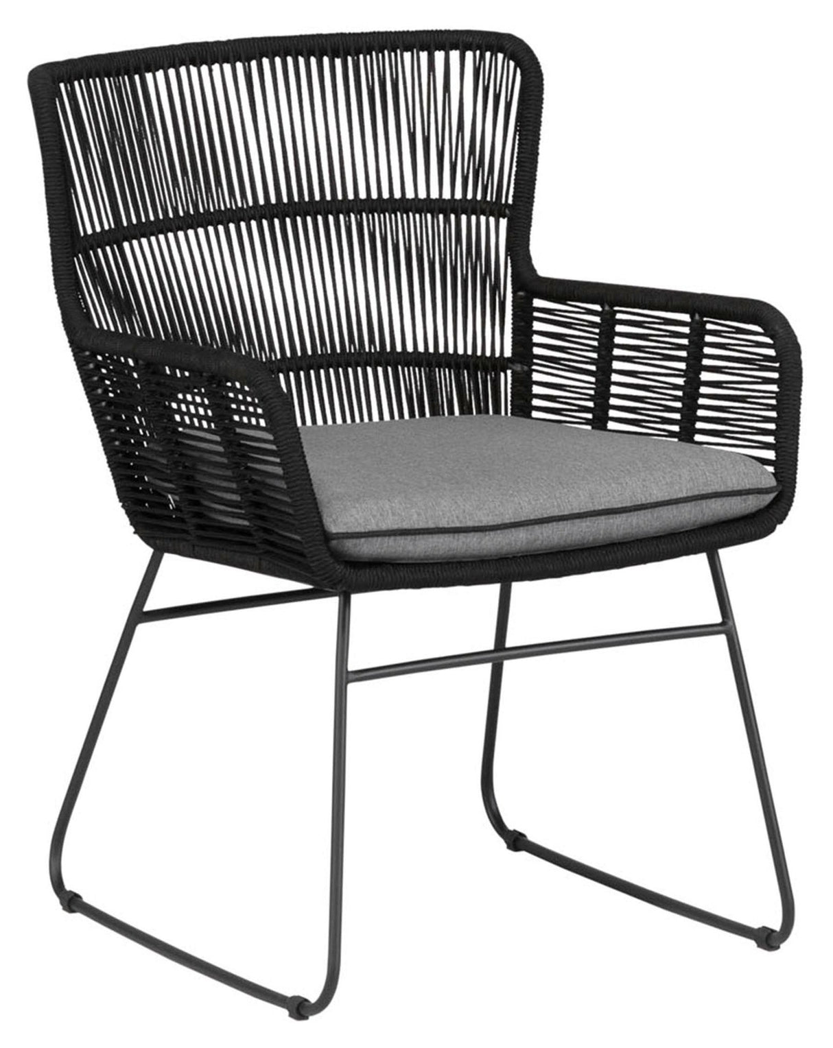 Grace Garden Chair med pute, Antracitt