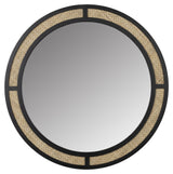 Homii Aida Mirror, Ø76, Natur/Black