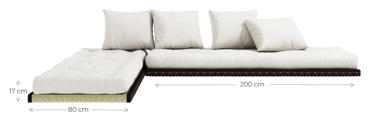 Chico Futon Sofa, Mocca w. Tatami -matter