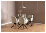 Glenda, spisestol med/armlener - Beige