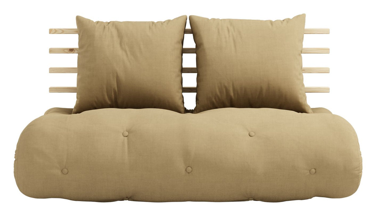 Shin Sano Futon Sofa, Pine/Beige