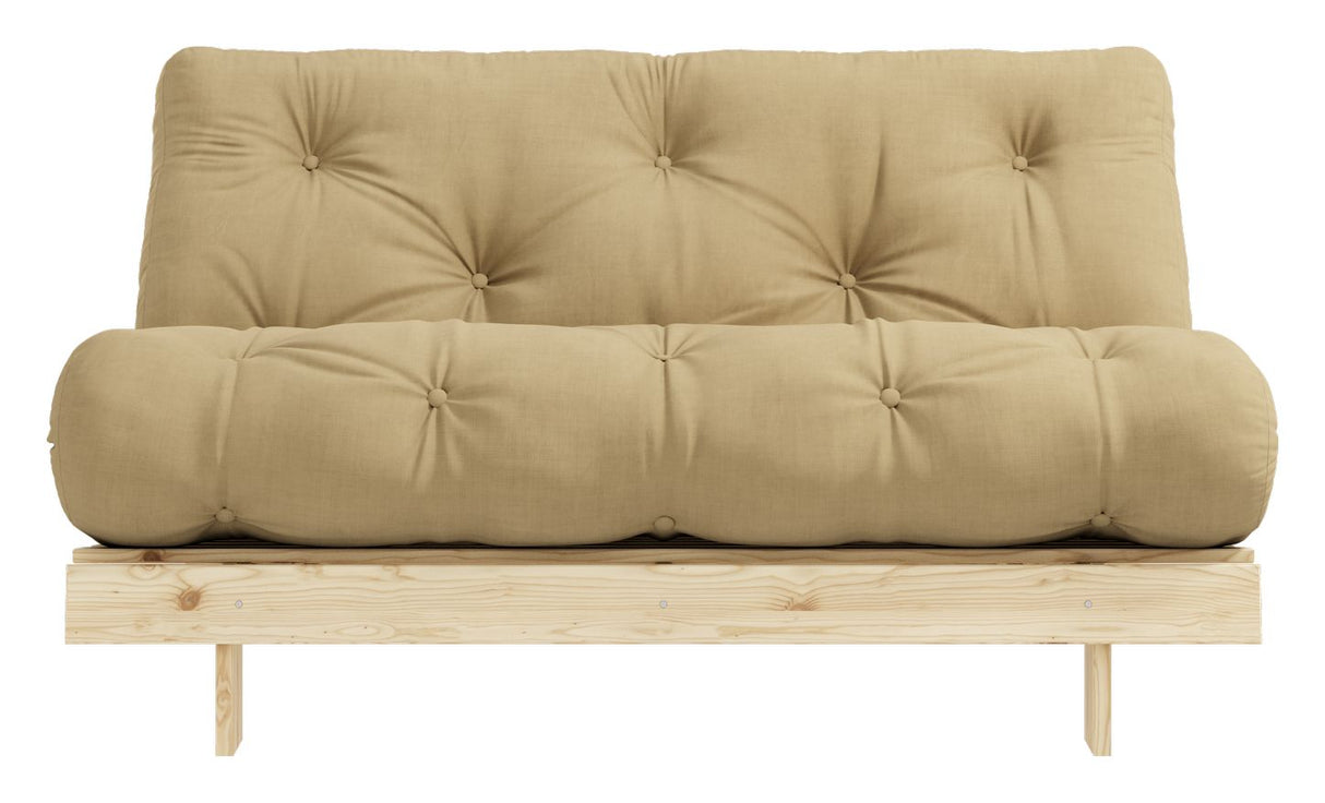 Røtter 140 sofa seng, furu/beige