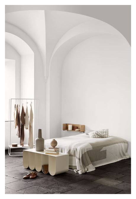 Moderne sengeteppe, beige 