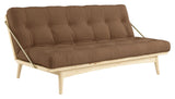 Folkesofa, furu/mocca