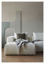 Kornum Sofa med Chaise Longue igjen, Offwhite Bouclé