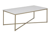 Filippa salongbord 120x60, hvit marmor