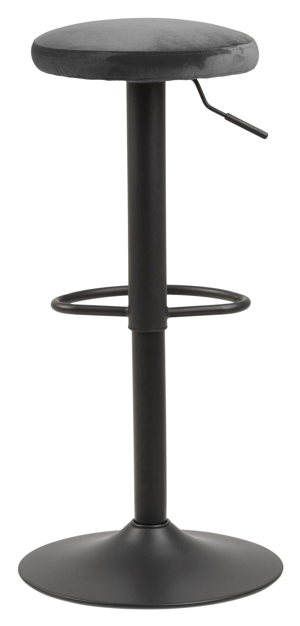 Finch Barstool, Dark Grey Velvet