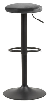 Finch Barstool, Dark Grey Velvet