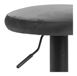 Finch Barstool, Dark Grey Velvet