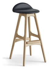 Findahl Buck High Barstool Oak/Soap, Sydney Black Leather