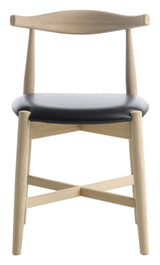 Findahl Dora Dining Chair, Oak/Soap, Sydney Black Leather