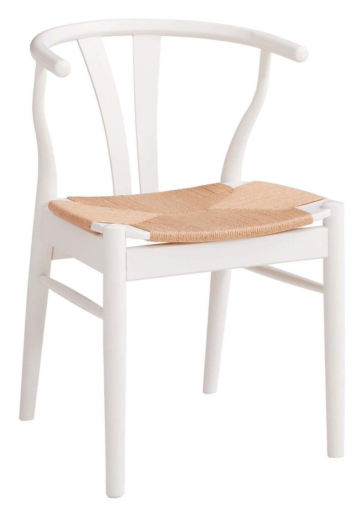 Findahl Freja Dining Chair Beech/White, Natural Weave