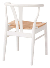 Findahl Freja Dining Chair Beech/White, Natural Weave