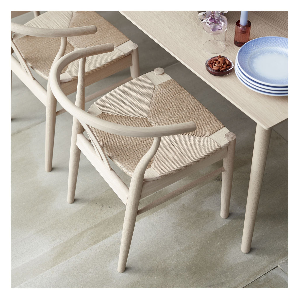 Findahl Frida Dining Chair Oak/ubehandlet, naturlig flette