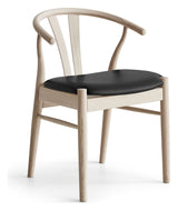 Findahl Frida Dining Chair Oak/Ubehandlet, Sydney Black Leather