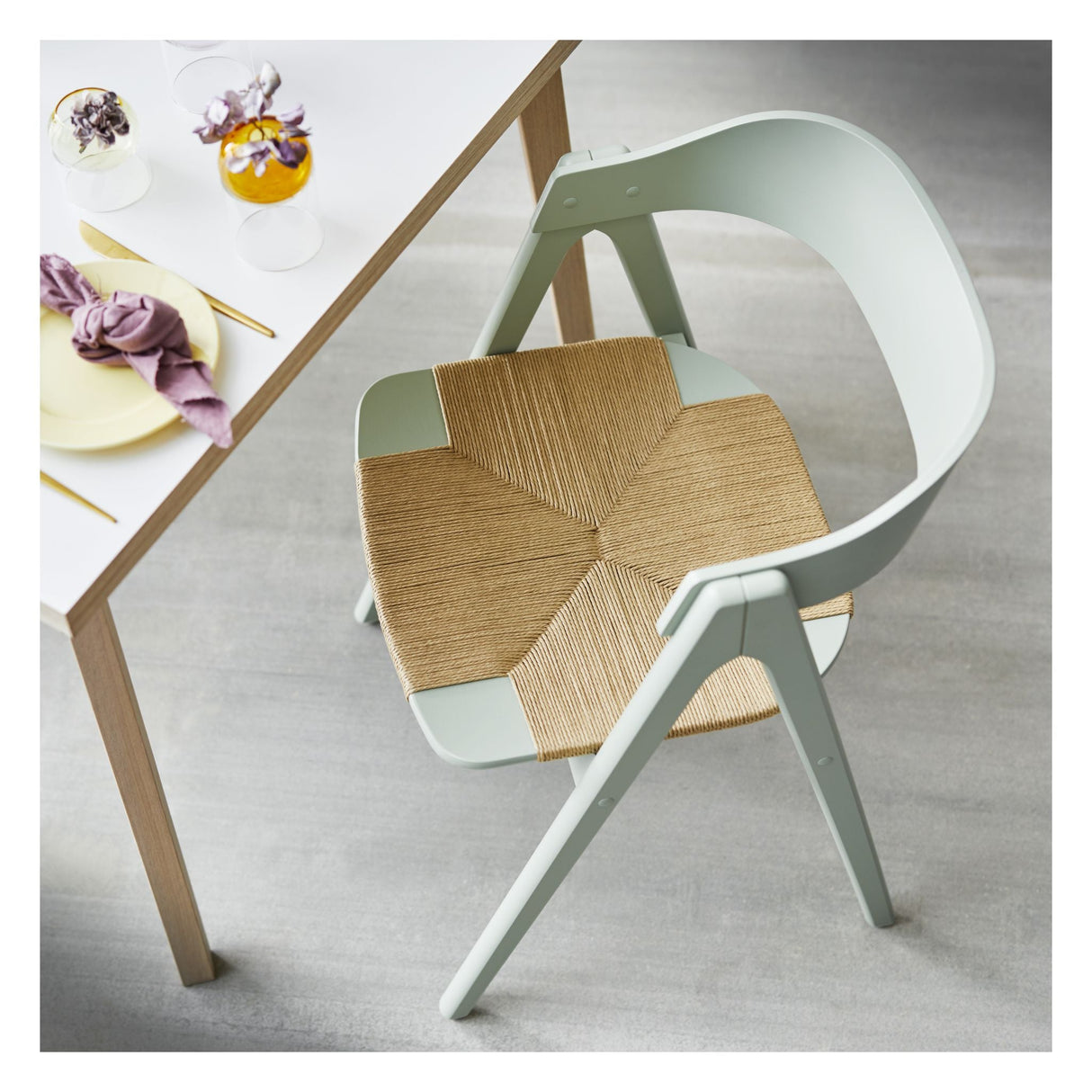 Findahl Mette Dining Chair Beech, Green