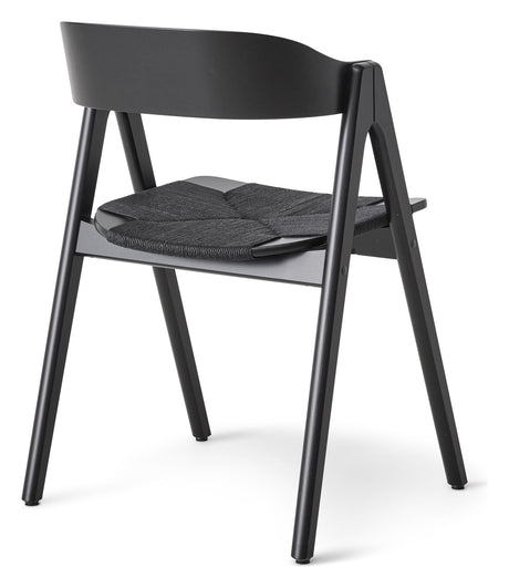 Findahl Mette Dining Chair Beech, svart flette