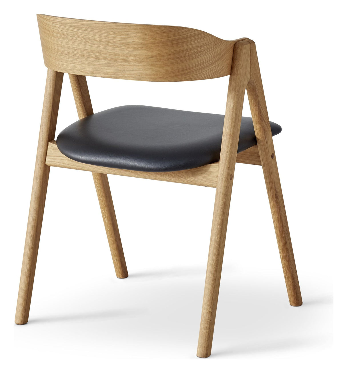 Findahl Mette Dining Chair Oak/Oil, Sydney Black Leather