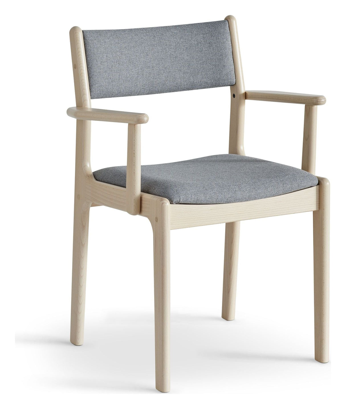 Findahl, Nybøl Dining Chair med armlener, eik/såpe - grå