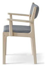 Findahl, Nybøl Dining Chair med armlener, eik/såpe - grå