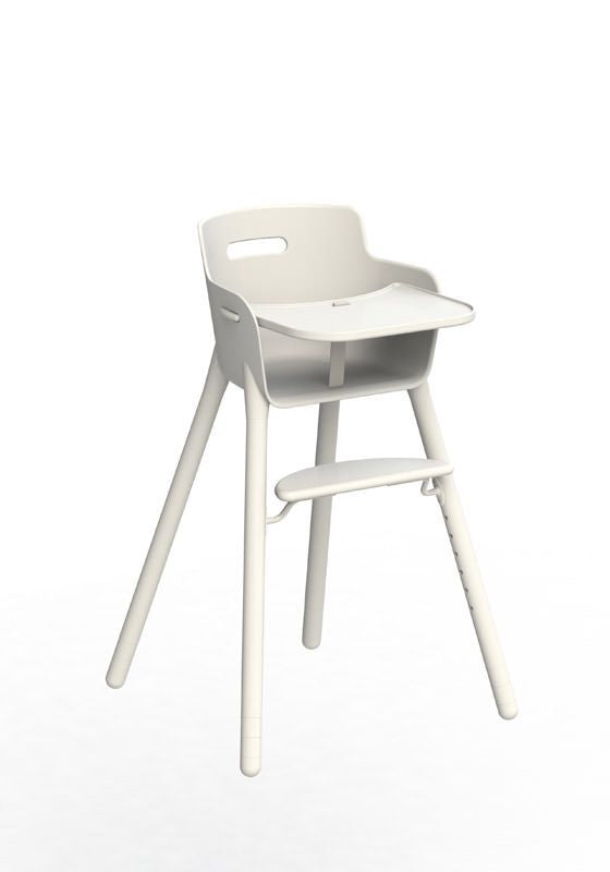 Flexa Baby High Chair m/Roll Bar, White