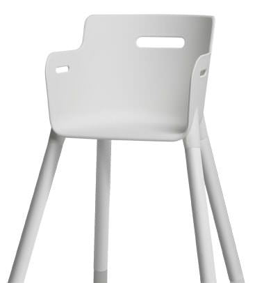 Flexa Baby High Chair m/Roll Bar, White