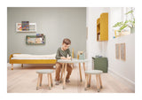 Flexa Dots Play Table, MDF og Ash Wood, Green