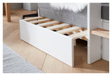 Flexa Nor Casa High Bed White, w. Rett stige 90x200