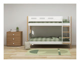 Flexa Nor Bunk Bed White, 90x200 moh. eik