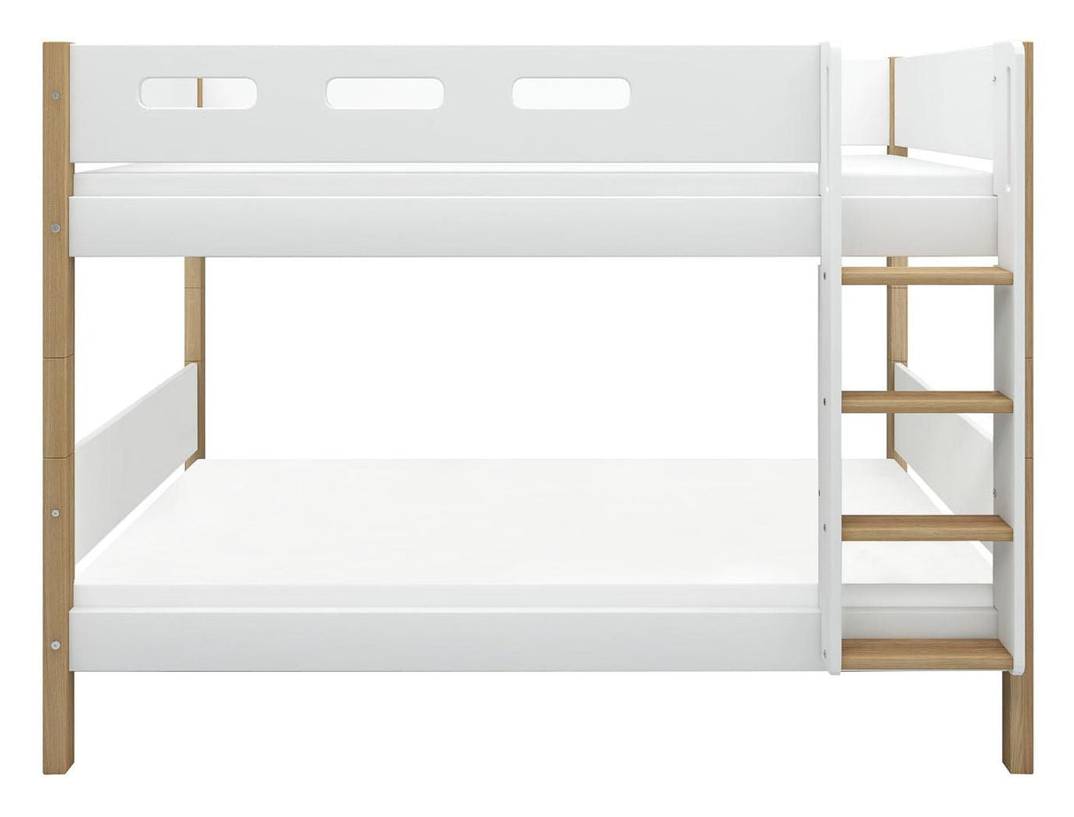 Flexa Nor Bunk Bed White, 90x200 moh. eik