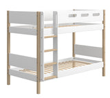 Flexa Nor Bunk Bed White, 90x200 moh. eik