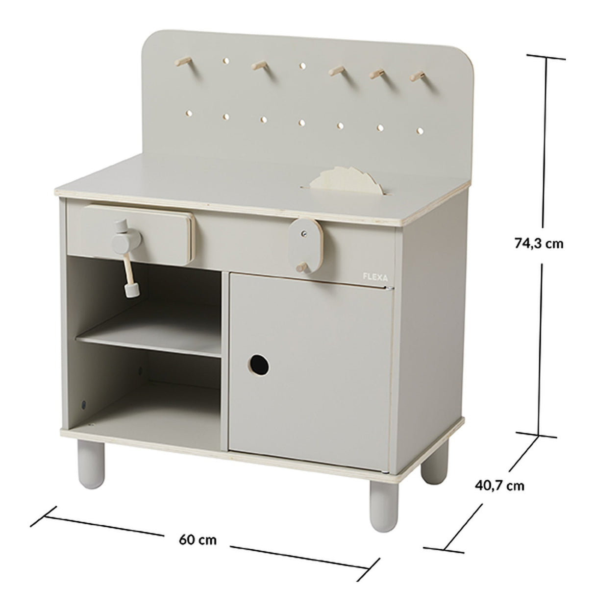 Spill Toolbench, grå 