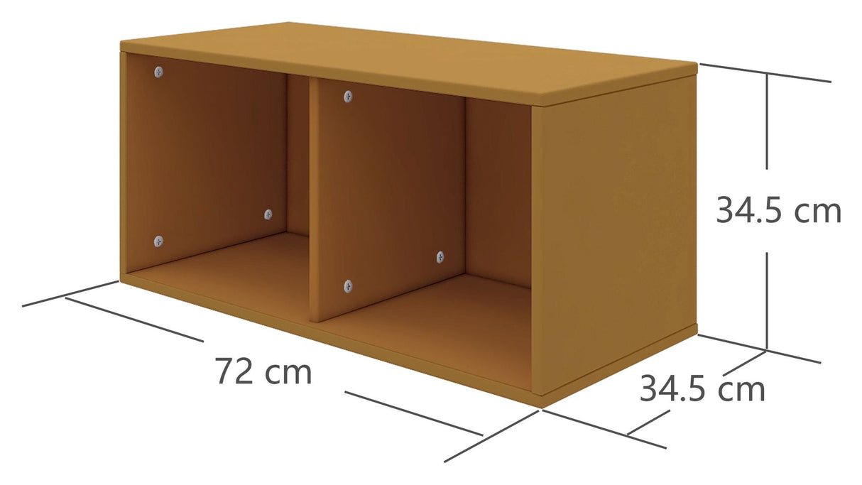 Flexa Roomie Box w. 2 rom, sennep