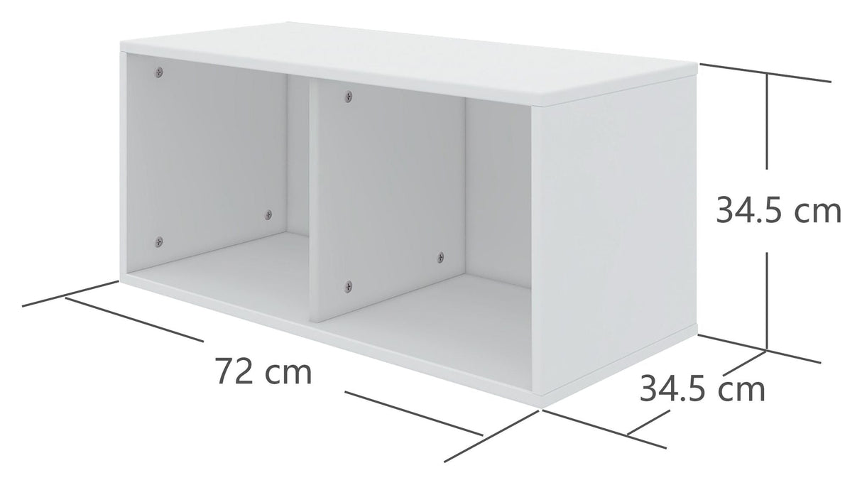 Flexa Roomie Box w. 2 rom, hvitt