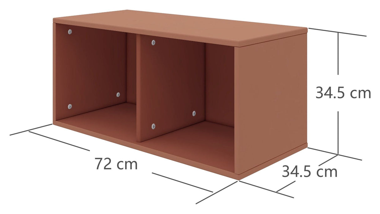 Flexa Roomie Box w. 2 rom, rosa