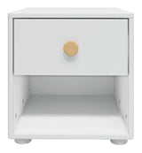 ROMIE CHEST W. 1 skuff, hvit/eik