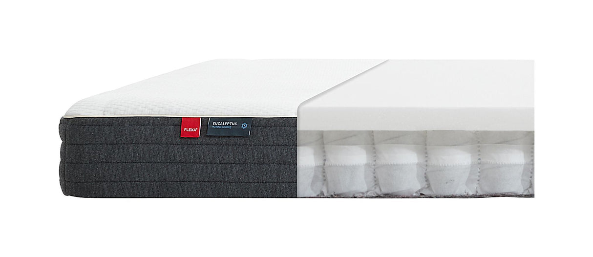 Flexa Sleep Spring Madrass med Eucalyptus Cover, 140x200